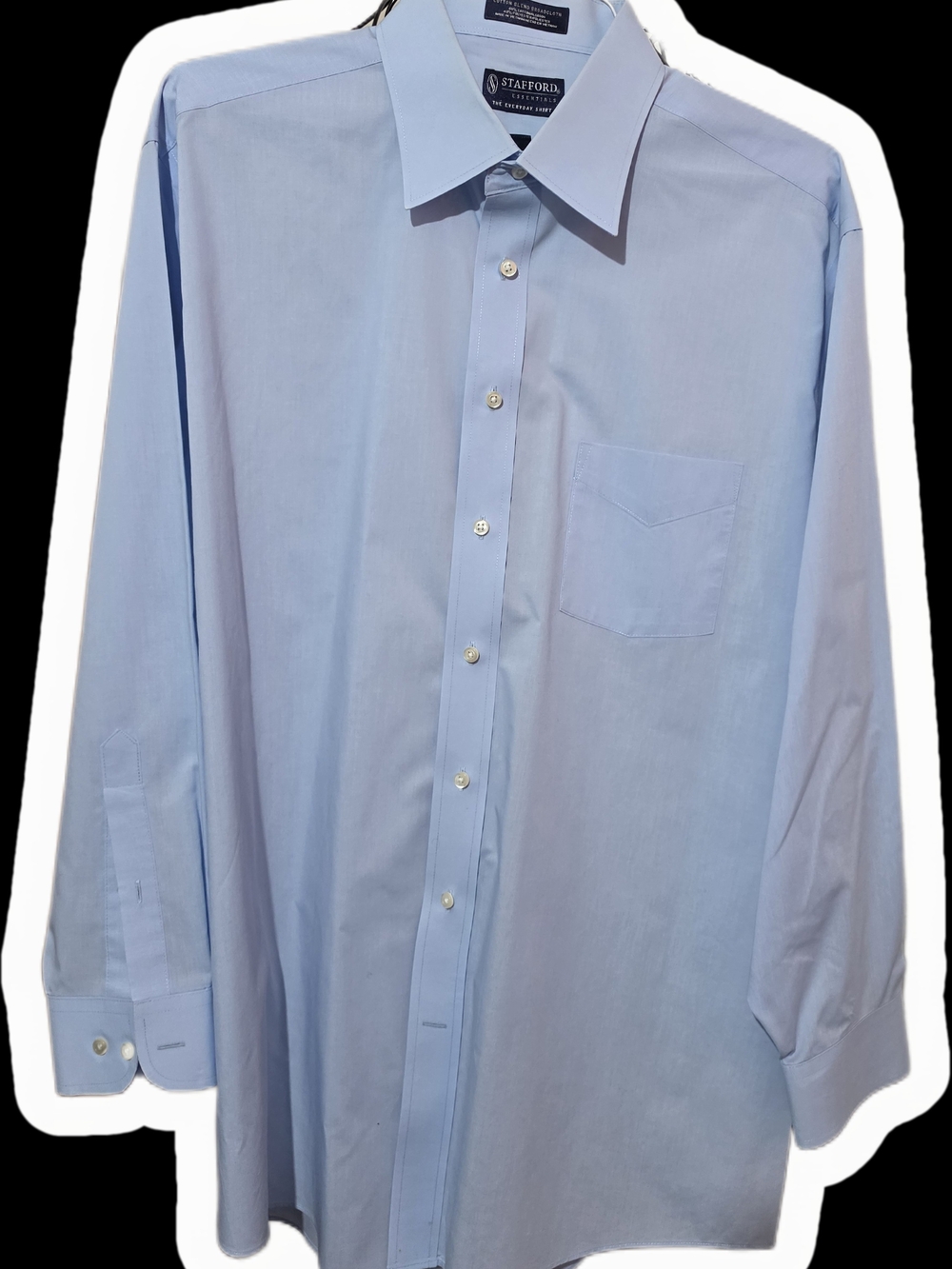 Stafford Men's Light Blue Classic Dress Shirt